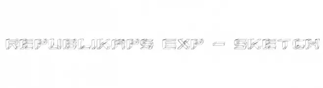 Republikaps Exp - Sketch  Frei Schriftart Herunterladen