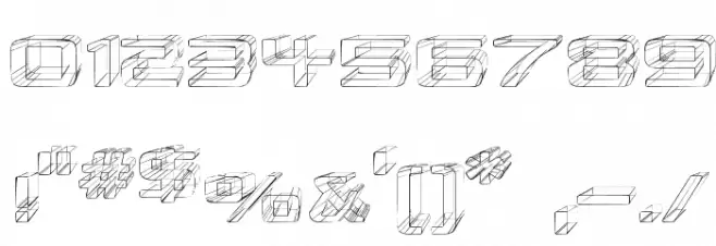 Republikaps Exp - Sketch Font OTHER CHARS