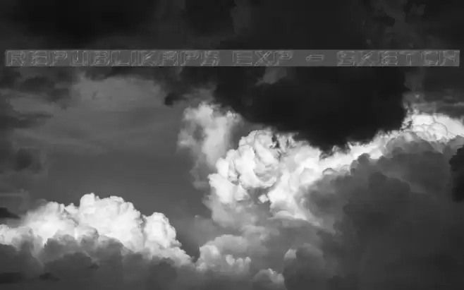 Republikaps Exp - Sketch Font examples