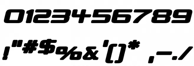 Republikaps Exp - Ultra Italic Font OTHER CHARS