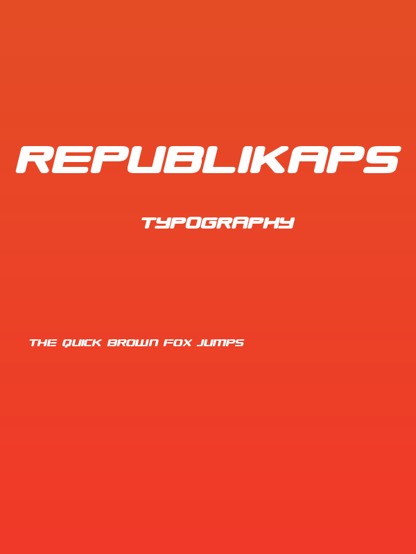Republikaps Exp - Ultra Italic Poster