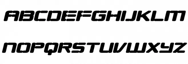 Republikaps Exp - Ultra Italic Font LOWERCASE