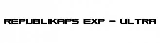 Republikaps Exp - Ultra  Descarca Fonturi Gratis
