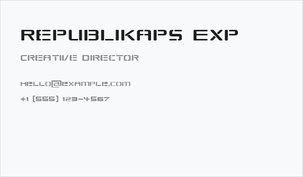 Republikaps Exp Business Card