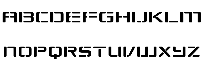 Republikaps Exp Schriftart Kleinbuchstaben