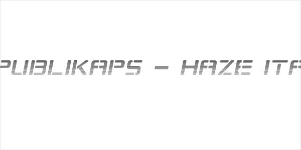 Republikaps - Haze Italic Logo