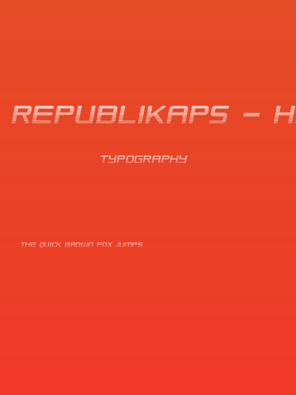 Republikaps - Haze Italic Poster