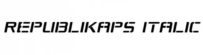 Republikaps Italic  नि: शुल्क फ़ॉन्ट्स डाउनलोड