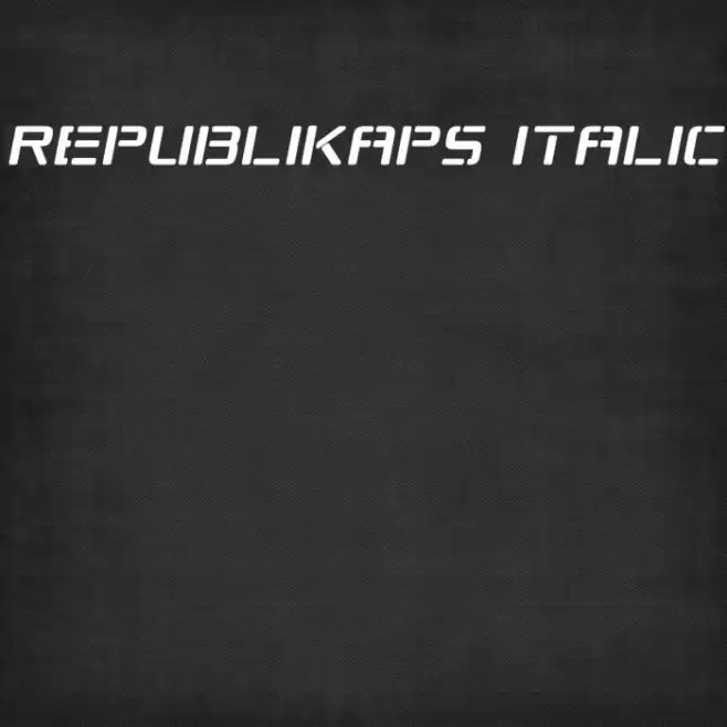 Republikaps Italic examples