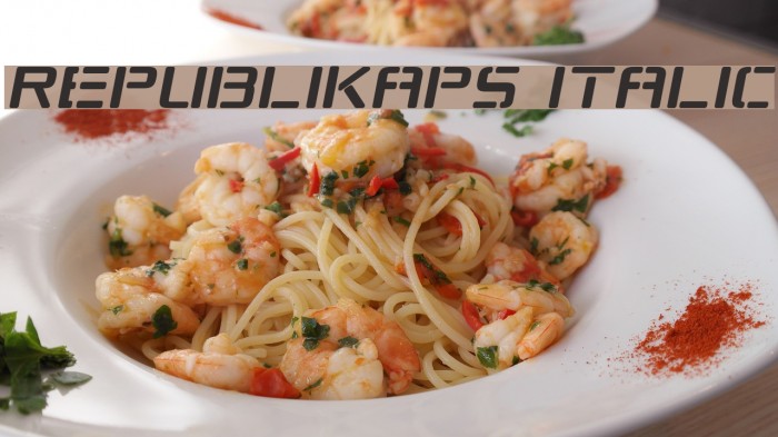 Republikaps Italic Font examples