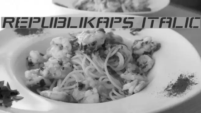 Republikaps Italic examples
