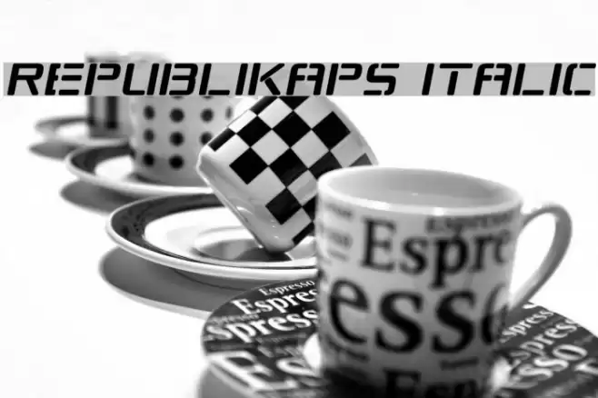 Republikaps Italic examples