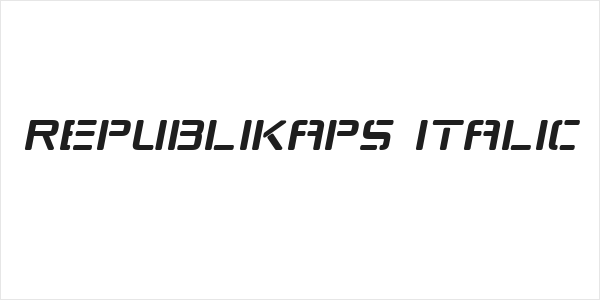 Republikaps Italic Logo