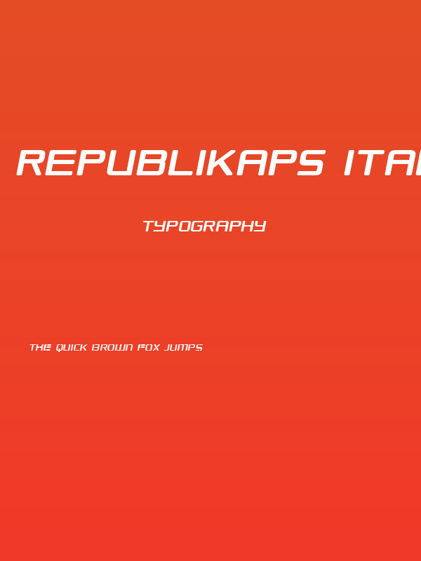 Republikaps Italic Poster