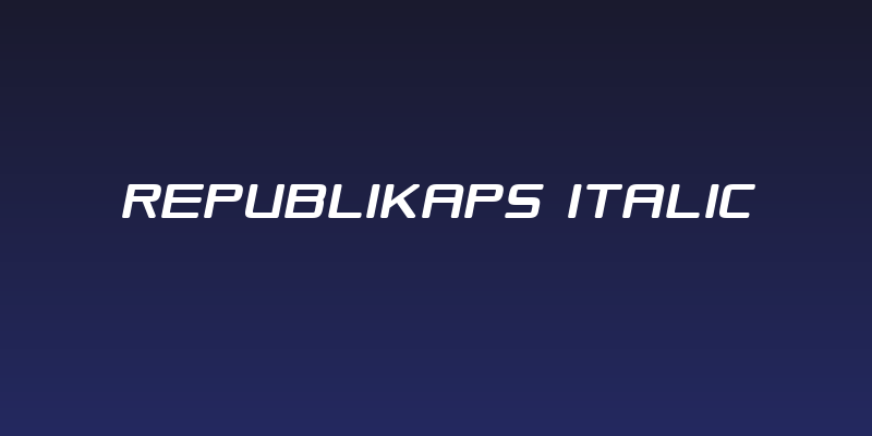 Republikaps Italic Social Header
