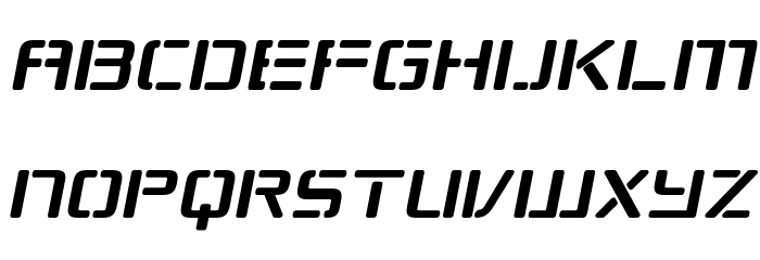 Republikaps Italic Font LOWERCASE