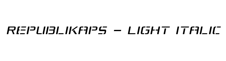 Republikaps - Light Italic  لخطوط تنزيل