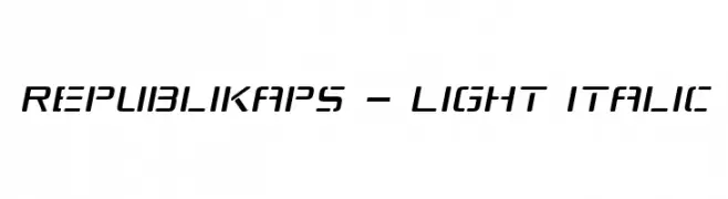 Republikaps - Light Italic  baixar fontes gratis