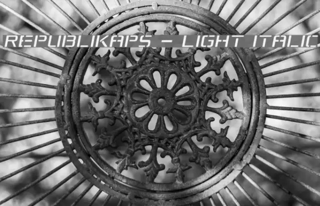 Republikaps - Light Italic examples