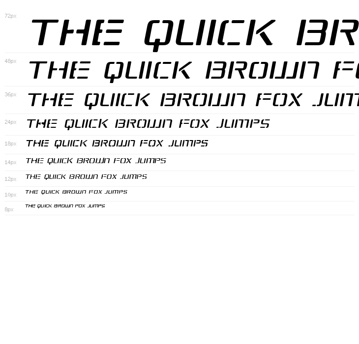 Republikaps - Light Italic Waterfall