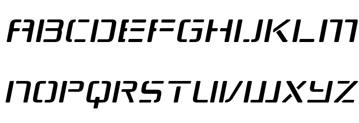 Republikaps - Light Italic Font LOWERCASE
