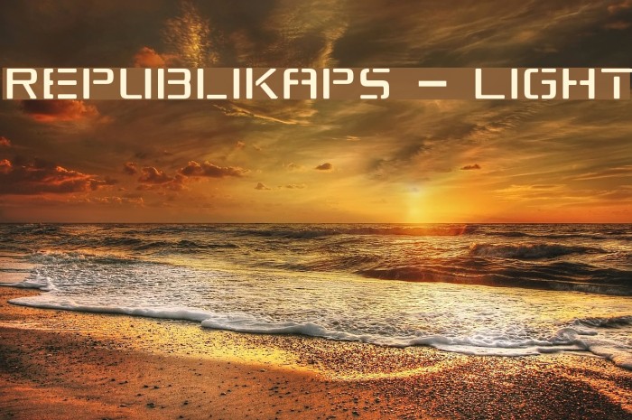 Republikaps - Light Font examples
