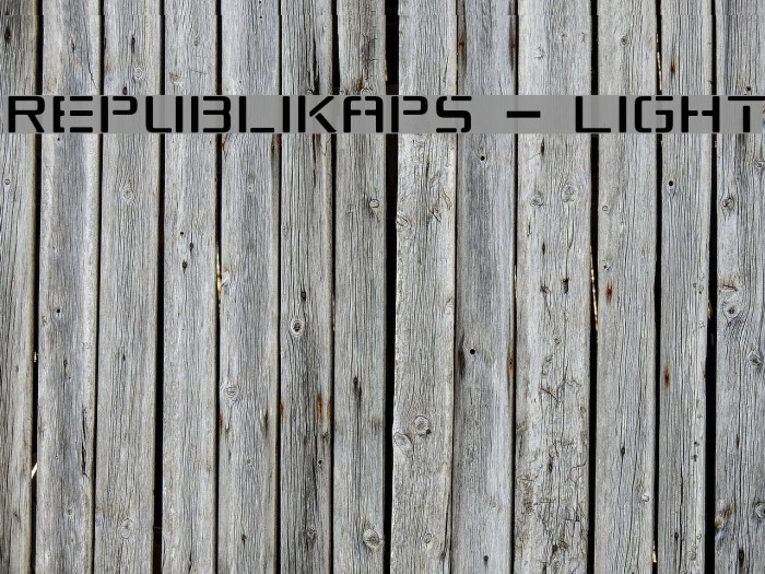 Republikaps - Light Font examples