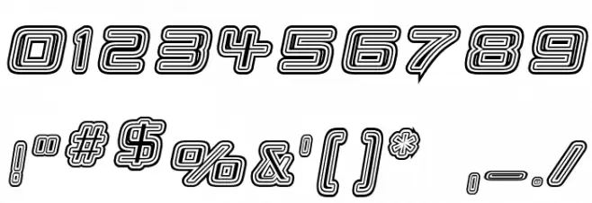 Republikaps - Maze Italic Font OTHER CHARS