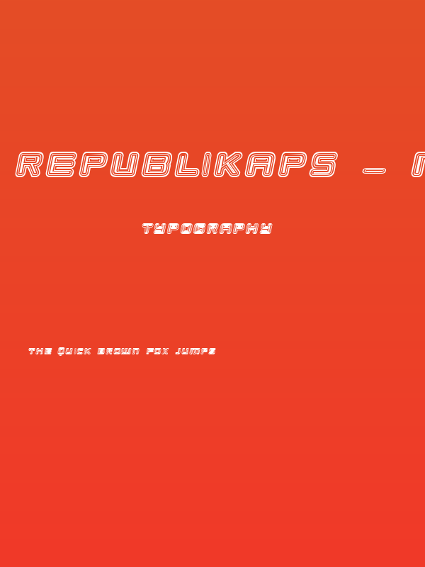 Republikaps - Maze Italic Poster