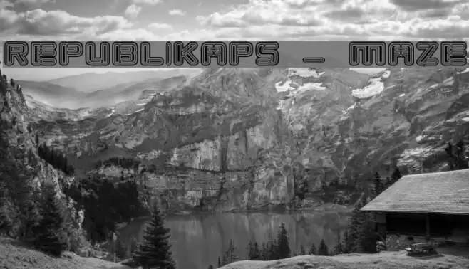 Republikaps - Maze Font examples