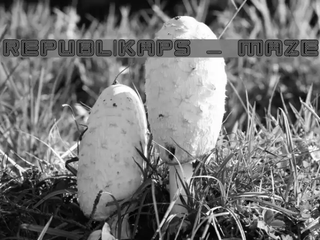 Republikaps - Maze Font examples