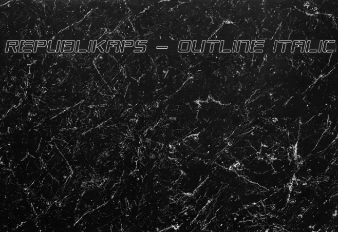 Republikaps - Outline Italic Example 3
