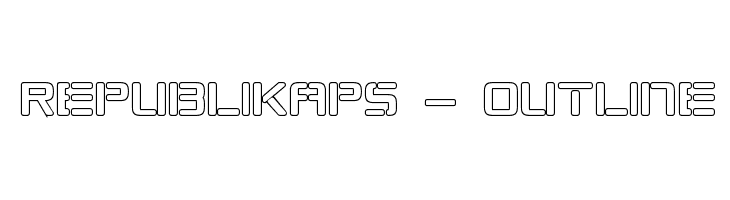 Republikaps - Outline  Free Fonts Download
