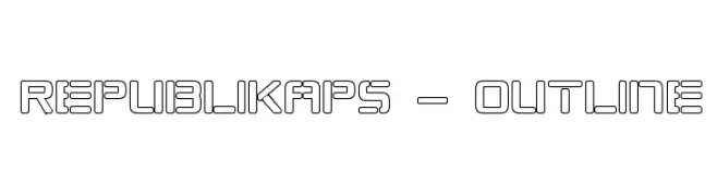 Republikaps - Outline  Descarca Fonturi Gratis