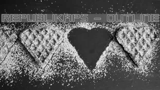 Republikaps - Outline Font examples