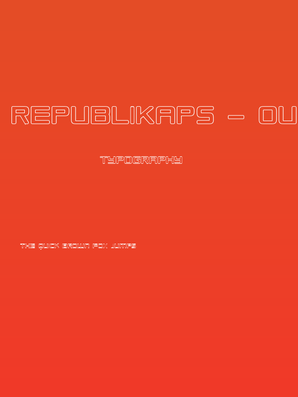 Republikaps - Outline Poster