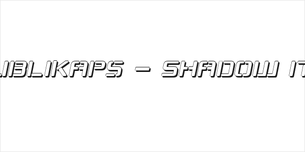 Republikaps - Shadow Italic Logo