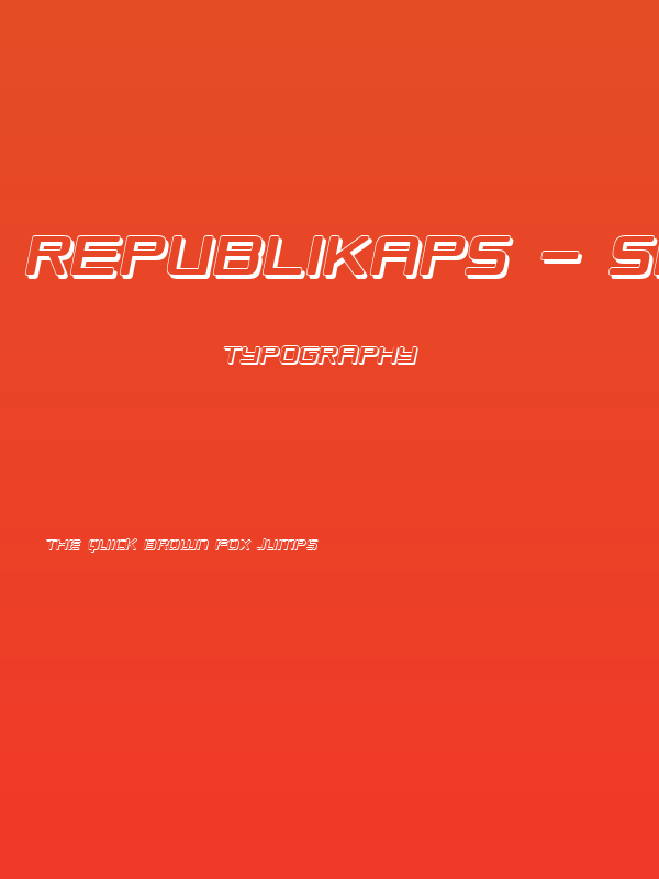Republikaps - Shadow Italic Poster