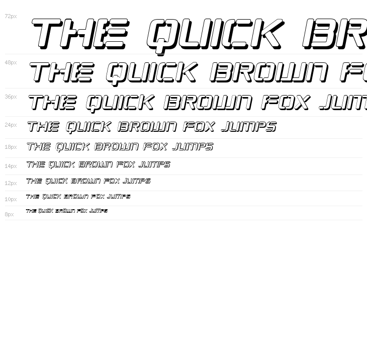 Republikaps - Shadow Italic Waterfall