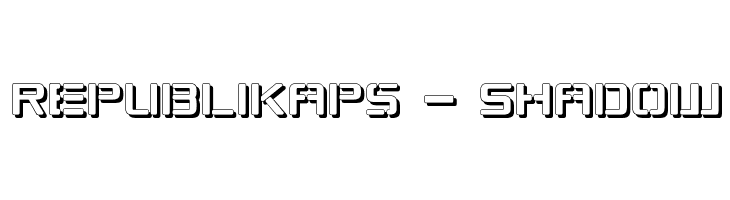 Republikaps - Shadow Font