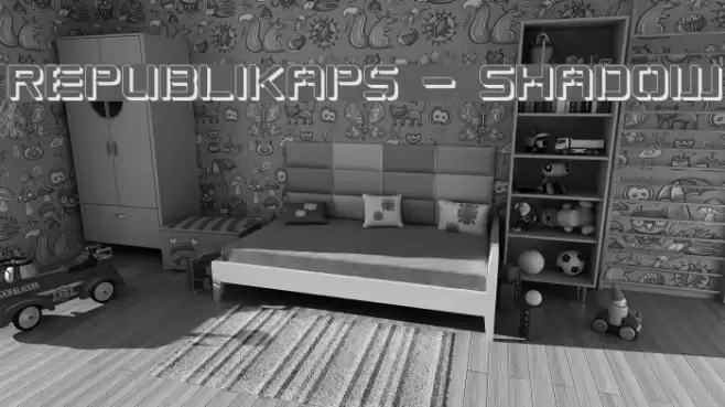 Republikaps - Shadow Font examples