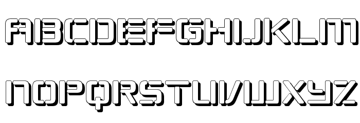 Republikaps - Shadow Font LOWERCASE