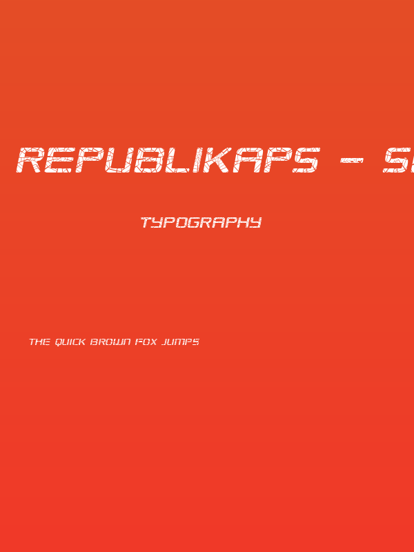 Republikaps - Shatter Italic Poster