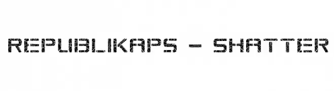 Republikaps - Shatter  baixar fontes gratis