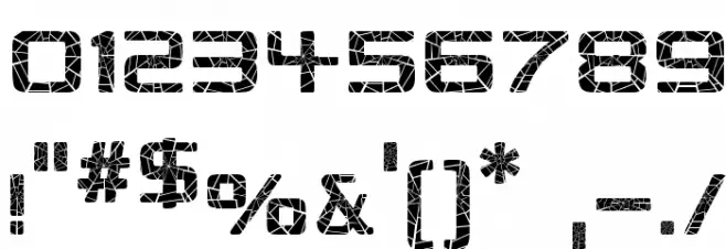 Republikaps - Shatter Font OTHER CHARS