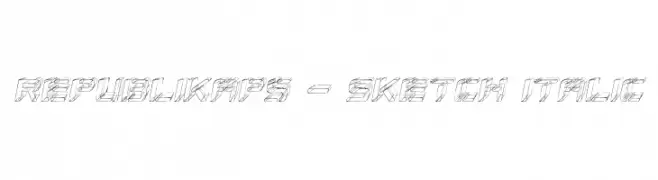 Republikaps - Sketch Italic  Descarca Fonturi Gratis