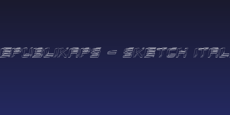 Republikaps - Sketch Italic Social Header
