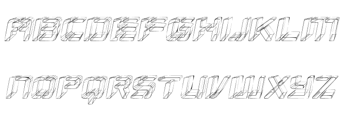 Republikaps - Sketch Italic Font LOWERCASE