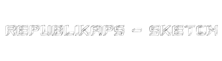 Republikaps - Sketch Font