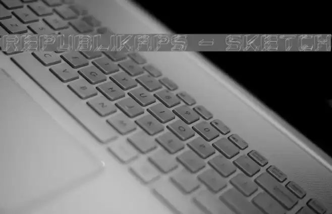 Republikaps - Sketch Font examples